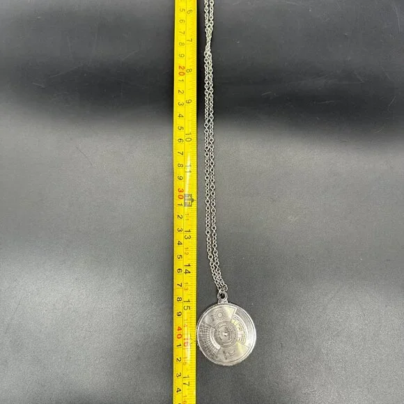 50 Year Perpetual Calendar Pendant Necklace 2010 to 2060 Nautical Guide Metal - Picture 8 of 9